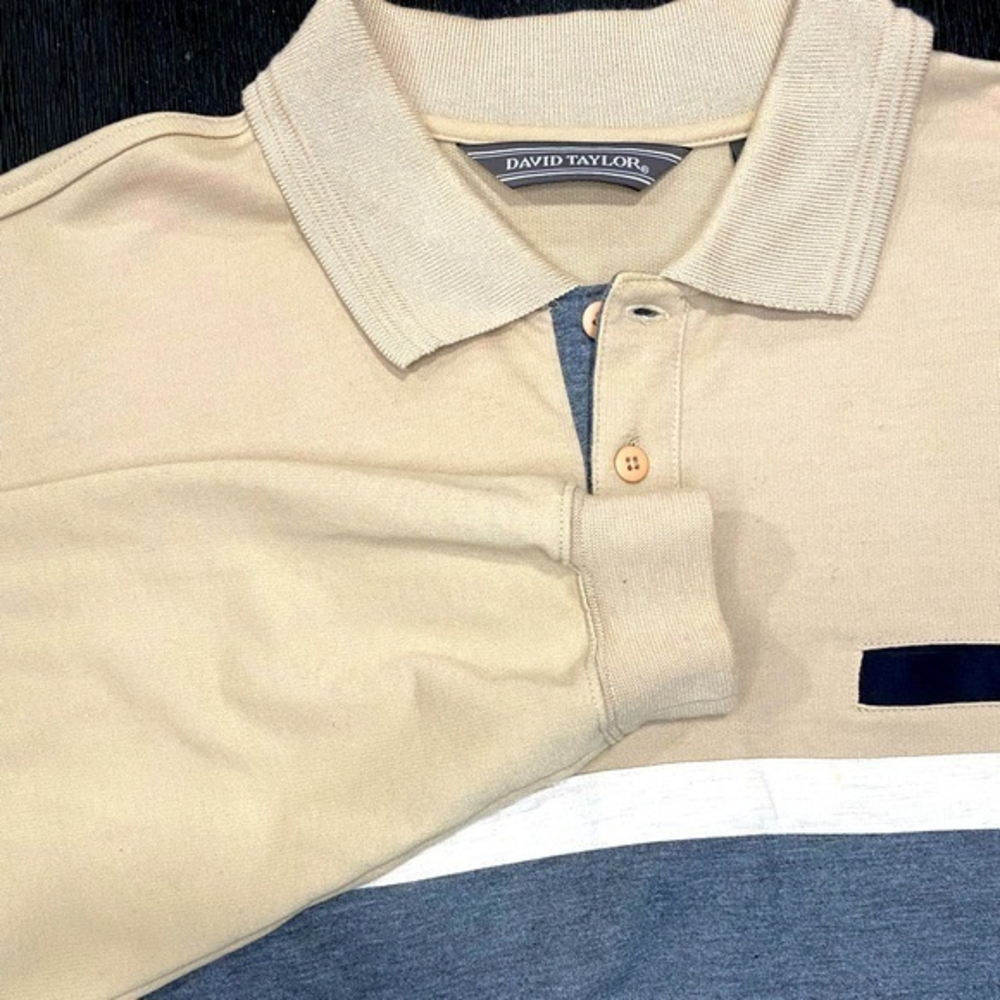 David Taylor‎ Long Sleeve Beige Thick Shirt